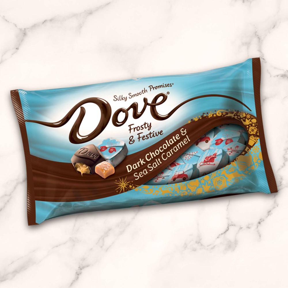 slide 2 of 7, Dove Chocolate Dove Holiday Promises Silky Smooth Dark Chocolate & Sea Salt Caramel - 7.94oz, 7.94 oz