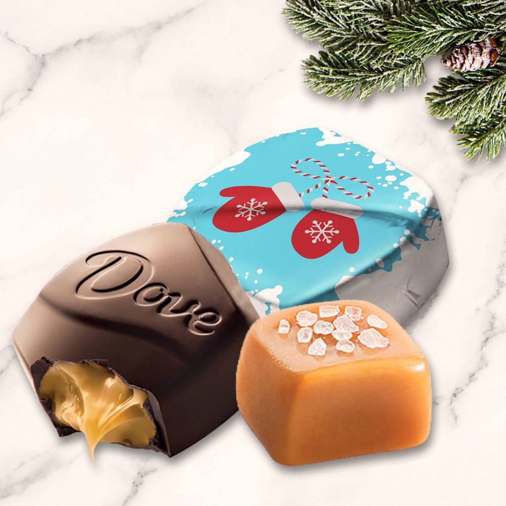 slide 3 of 7, Dove Chocolate Dove Holiday Promises Silky Smooth Dark Chocolate & Sea Salt Caramel - 7.94oz, 7.94 oz