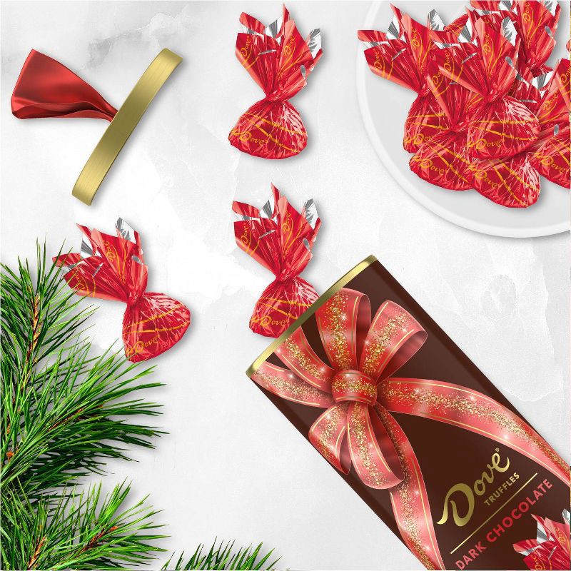slide 4 of 8, Dove Chocolate Dove Christmas Dark Chocolate Truffle Gift Tube - 6oz, 6 oz