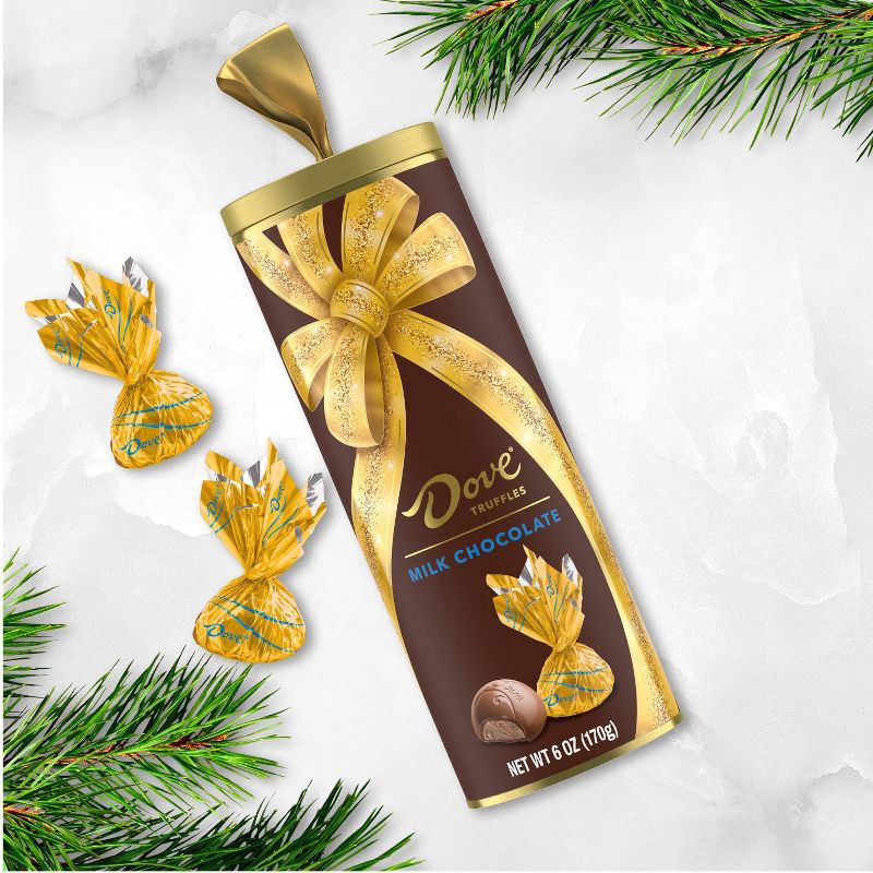 slide 2 of 8, Dove Chocolate Dove Christmas Milk Chocolate Truffle Gift Tube - 6oz, 6 oz