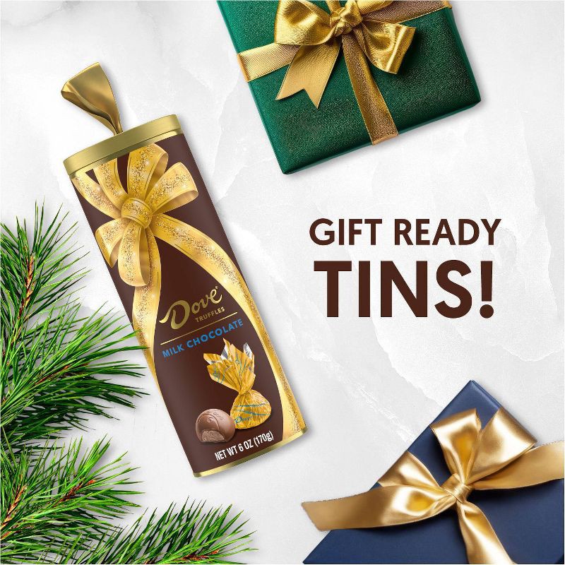 slide 5 of 8, Dove Chocolate Dove Christmas Milk Chocolate Truffle Gift Tube - 6oz, 6 oz