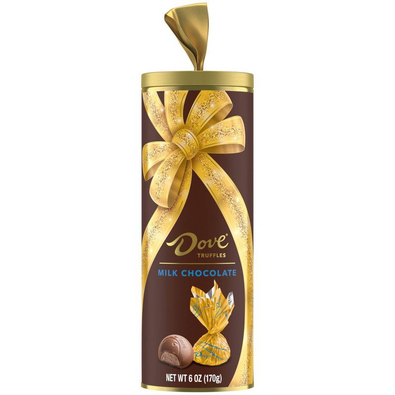 slide 1 of 8, Dove Chocolate Dove Christmas Milk Chocolate Truffle Gift Tube - 6oz, 6 oz