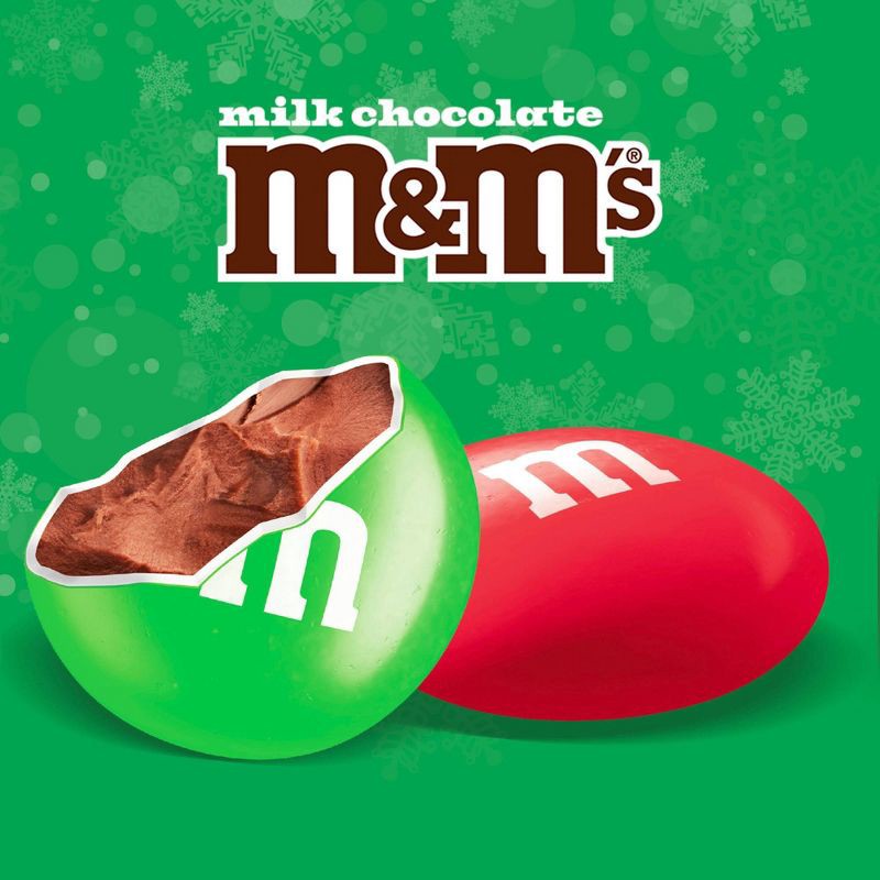 slide 3 of 11, M&M's Milk Chocolate Christmas Candy Cane - 3oz, 3 oz