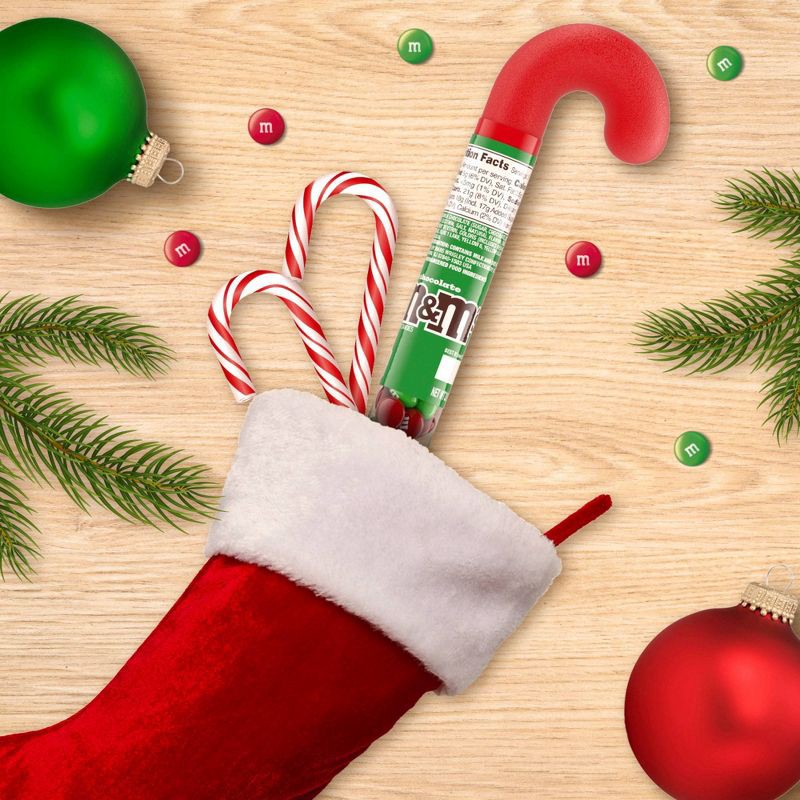 slide 4 of 11, M&M's Milk Chocolate Christmas Candy Cane - 3oz, 3 oz