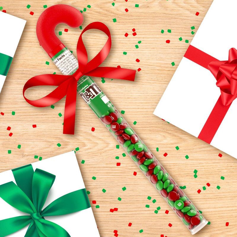 slide 5 of 11, M&M's Milk Chocolate Christmas Candy Cane - 3oz, 3 oz