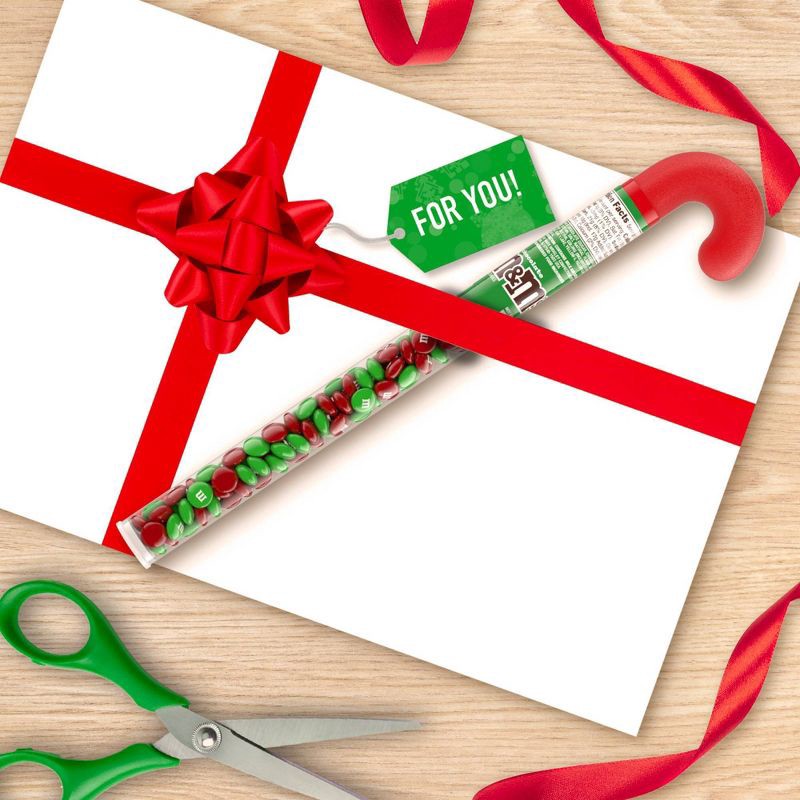 slide 6 of 11, M&M's Milk Chocolate Christmas Candy Cane - 3oz, 3 oz