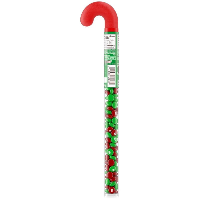 slide 10 of 11, M&M's Milk Chocolate Christmas Candy Cane - 3oz, 3 oz