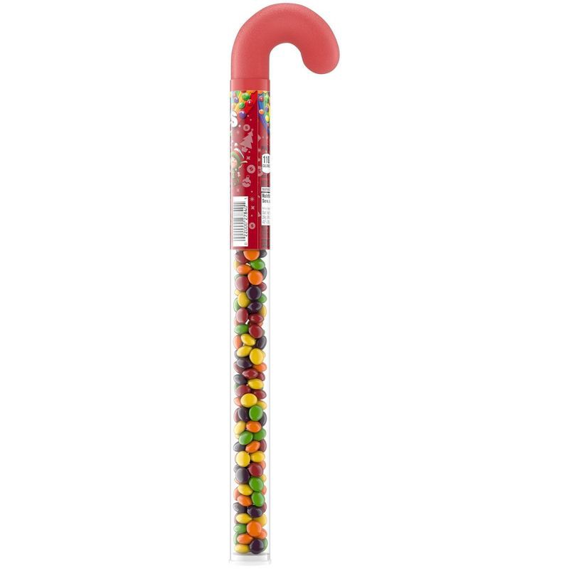 slide 7 of 7, Skittles Chewy Candy Filled Christmas Candy Cane Tube - 2.6oz, 2.6 oz