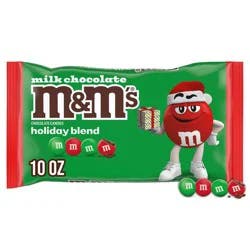 M&M's Christmas Milk Chocolate Candies Holiday Assortment Candy Bag - 10oz