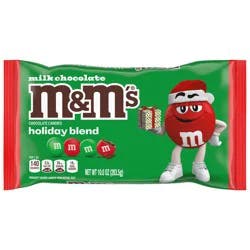 M&M's Christmas Milk Chocolate Candies Holiday Assortment Candy Bag - 10oz