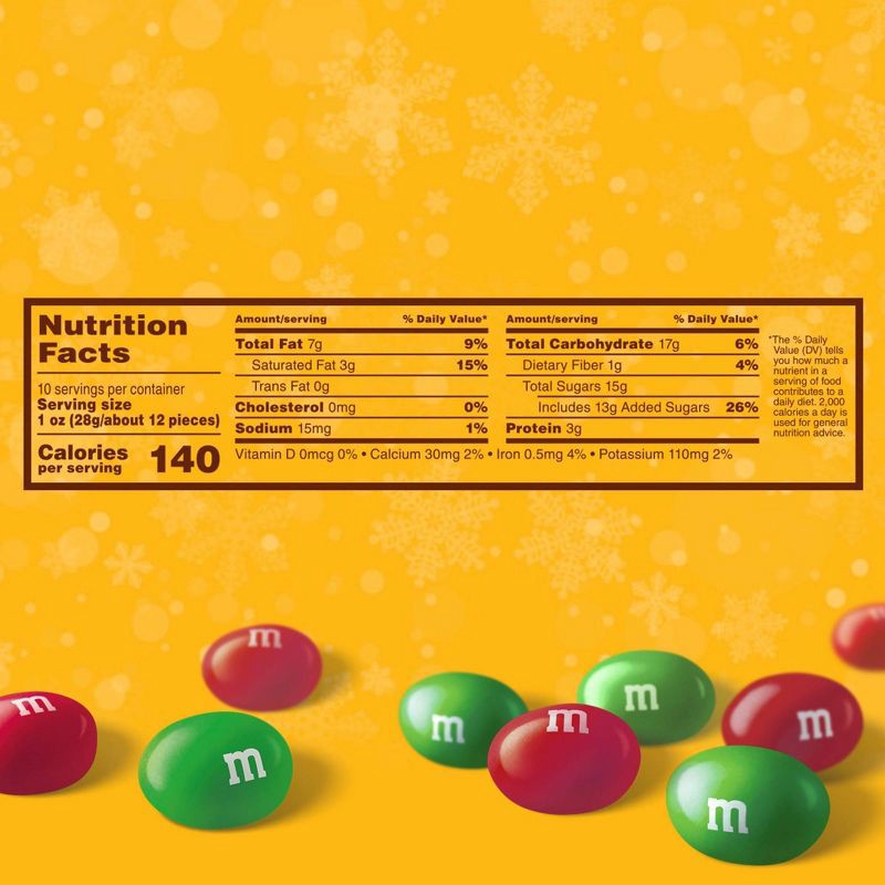 slide 10 of 10, M&M's Christmas Peanut Chocolate Candies Holiday Candy Assortment - 10oz, 10 oz