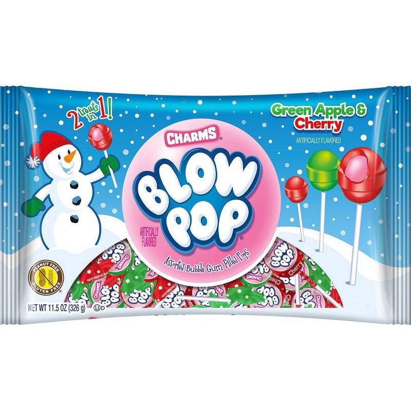 slide 1 of 3, Blow Pops Christmas Suckers - 11.5oz, 11.5 oz