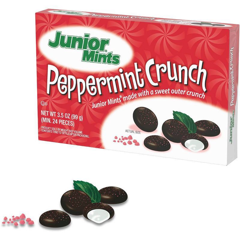 slide 3 of 4, Junior Mints Christmas Peppermint Crunch Theater Box - 3.5oz, 3.5 oz