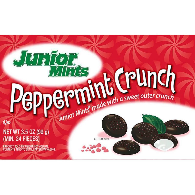 slide 1 of 4, Junior Mints Christmas Peppermint Crunch Theater Box - 3.5oz, 3.5 oz