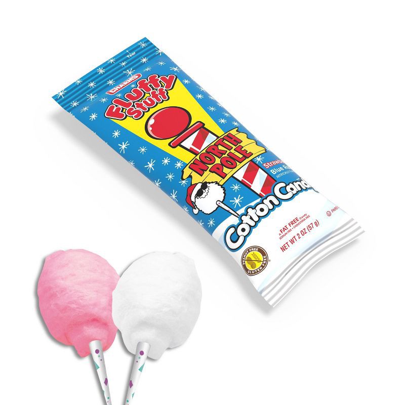 slide 2 of 3, Charms Fluffy Stuff Christmas North Pole Cotton Candy - 2oz, 2 oz