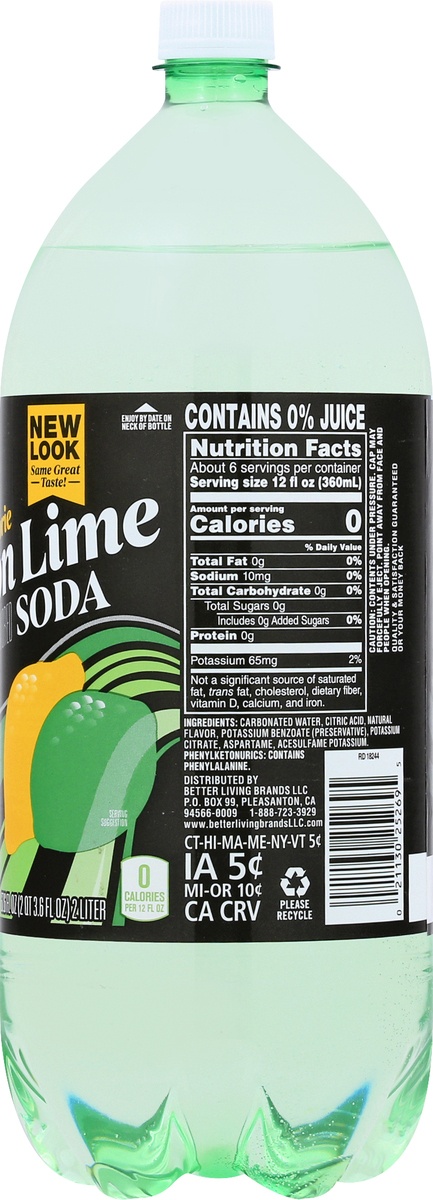 slide 8 of 9, Refreshe Soda Lemon Lime Diet, 