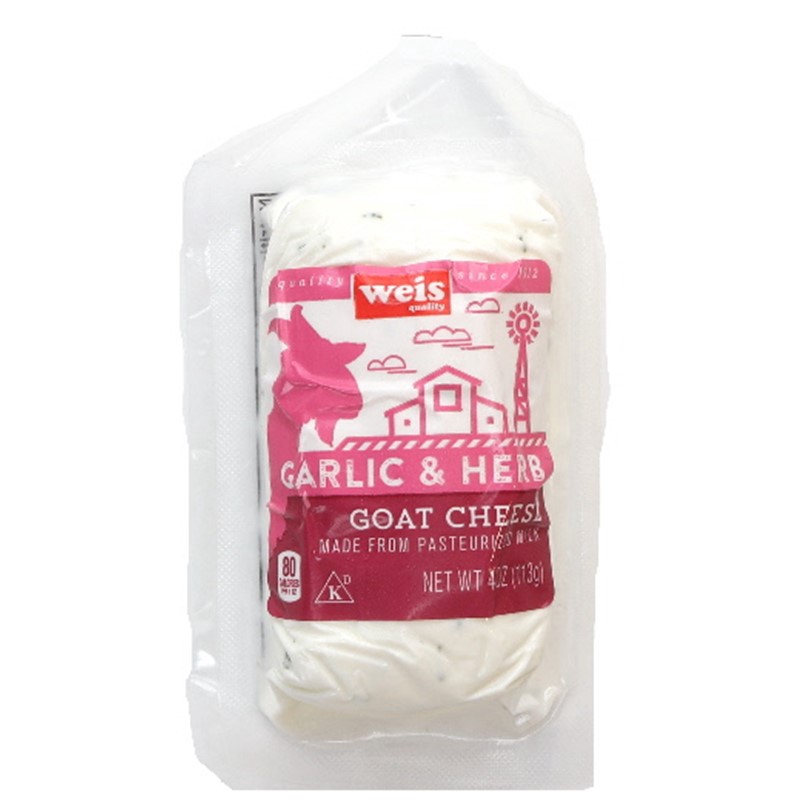 slide 1 of 1, Garlic & Herb Goat Log, 4 oz