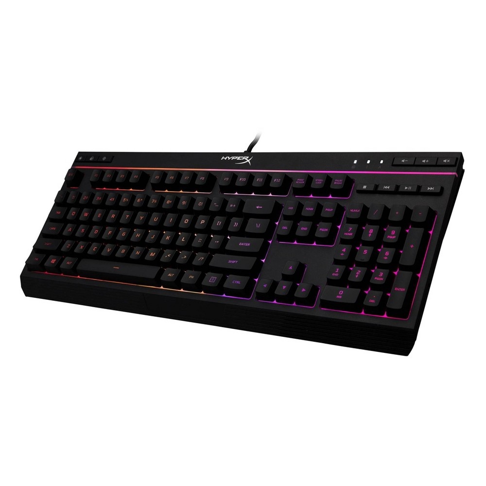 slide 2 of 4, HyperX Alloy Core RGB Membrane Gaming Keyboard for PC, 1 ct