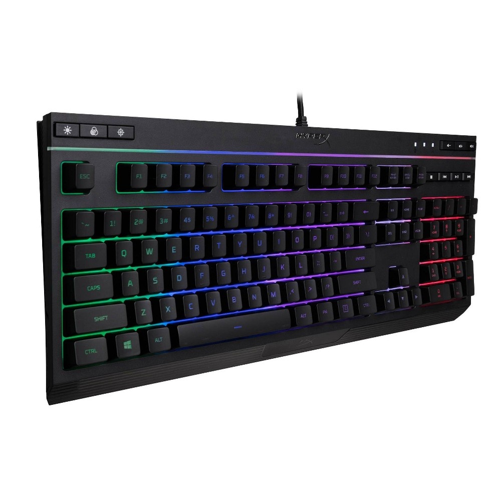 slide 3 of 4, HyperX Alloy Core RGB Membrane Gaming Keyboard for PC, 1 ct