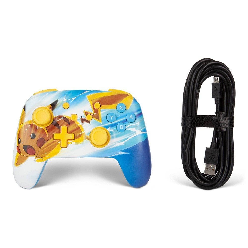 slide 8 of 12, PowerA Enhanced Wired Controller for Nintendo Switch - Pokemon Pikachu Charge, 1 ct