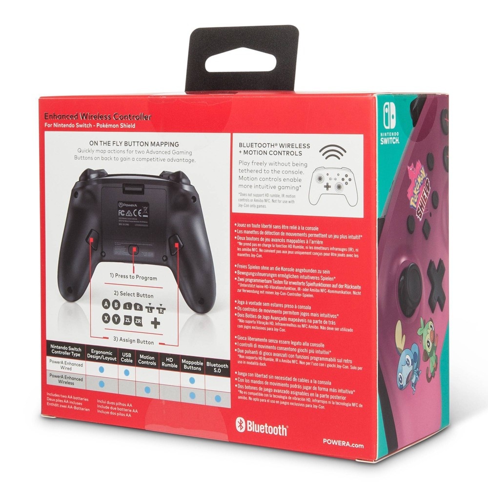 slide 11 of 11, PowerA Enhanced Wireless Controller for Nintendo Switch - Pokemon Shield, 1 ct