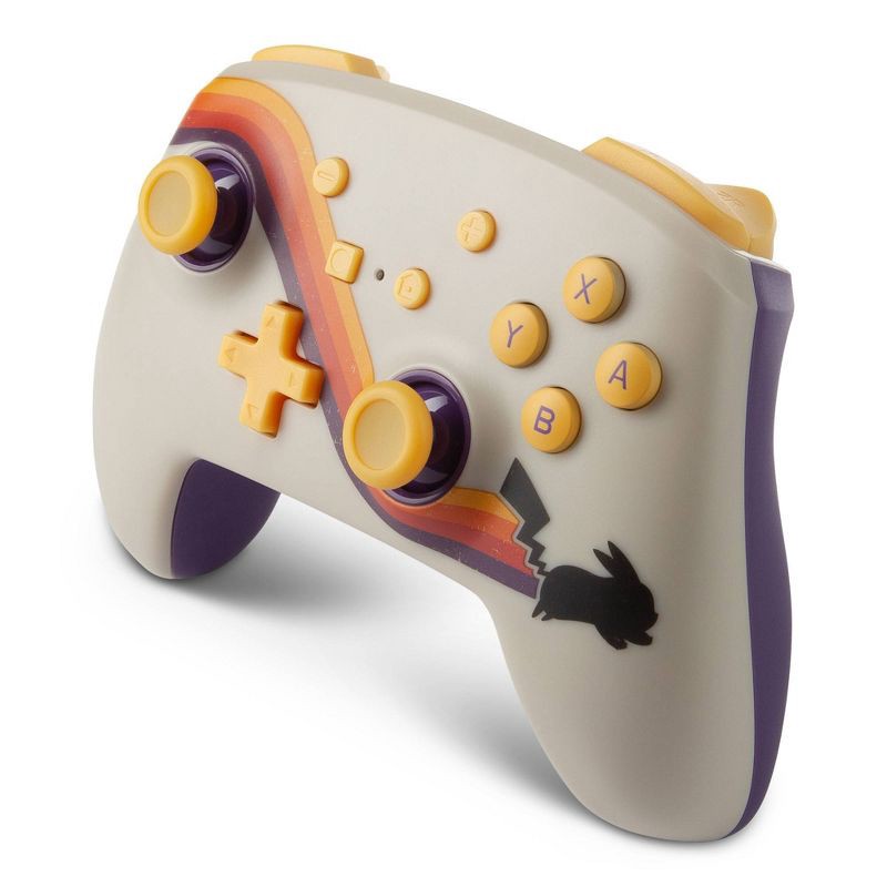 slide 4 of 9, PowerA Enhanced Wireless Controller for Nintendo Switch Pokemon Pikachu Retro, 1 ct