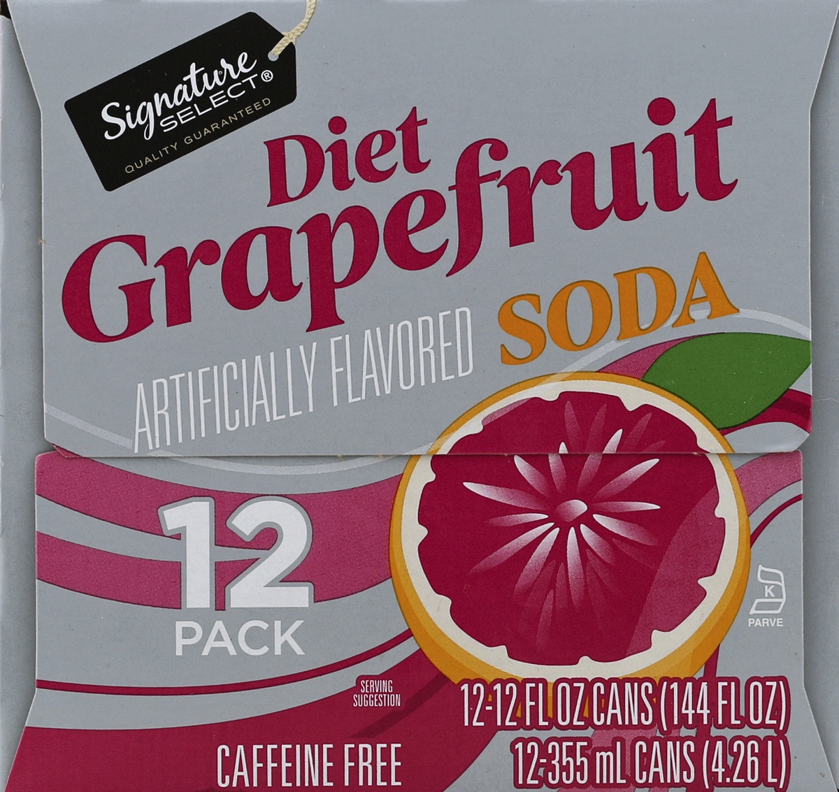 slide 7 of 7, Refreshe Soda Grapefruit Diet - 12 ct; 12 fl oz, 12 ct; 12 fl oz