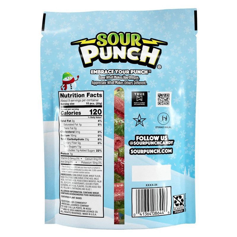 slide 5 of 5, Sour Punch Christmas Merry Mix Candy Stocking Stuffers - 9oz, 9 oz