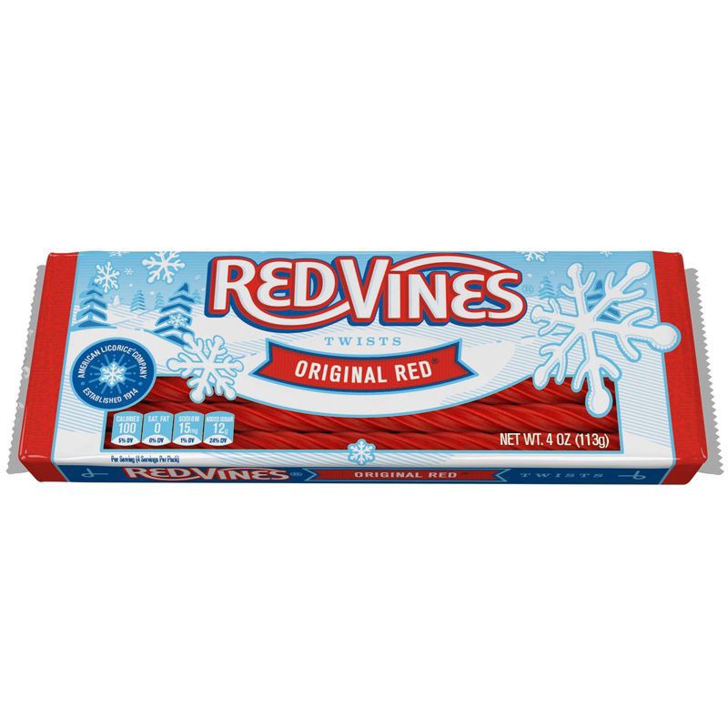slide 1 of 5, Red Vines Holiday Original Red Twists - 4oz, 4 oz