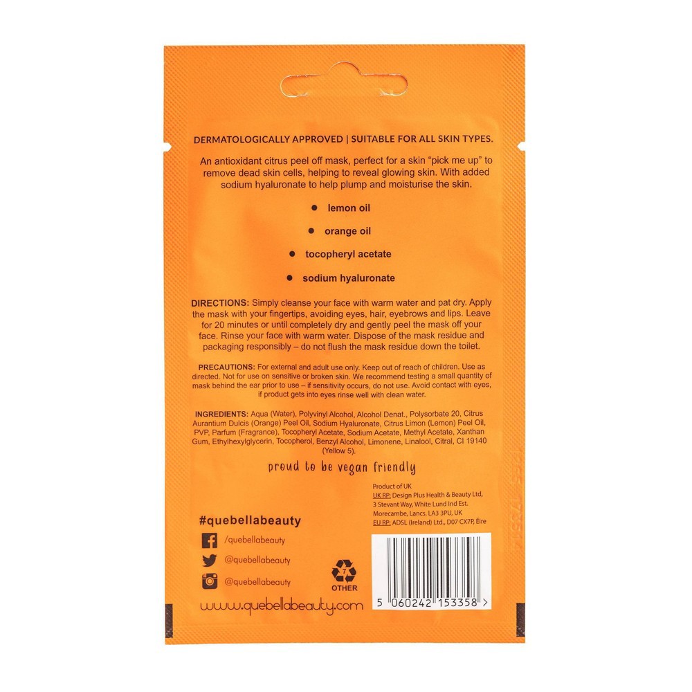 slide 6 of 6, Que Bella Antioxidant Citrus Peel Off Mask - 0.35oz, 0.35 oz