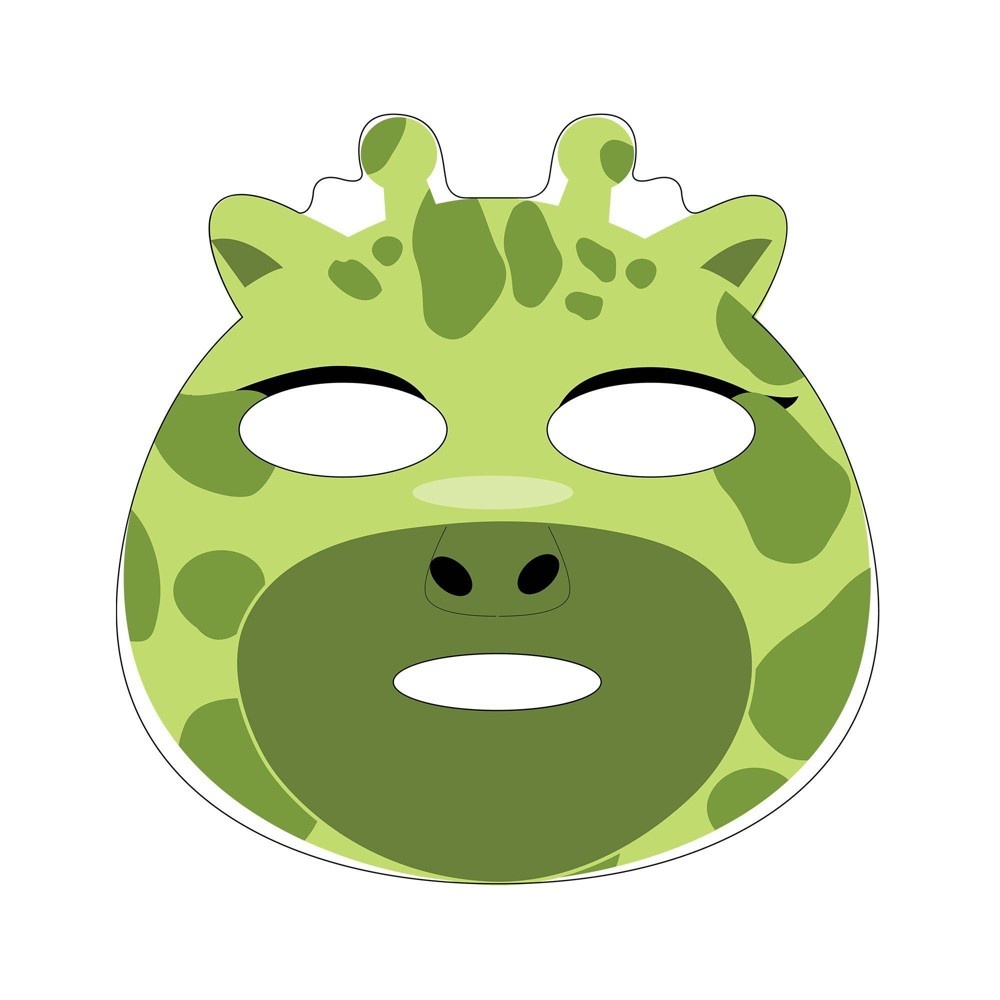 slide 3 of 3, Masque Bar Pretty Animalz Green Giraffe Sheet Mask, 21 ml