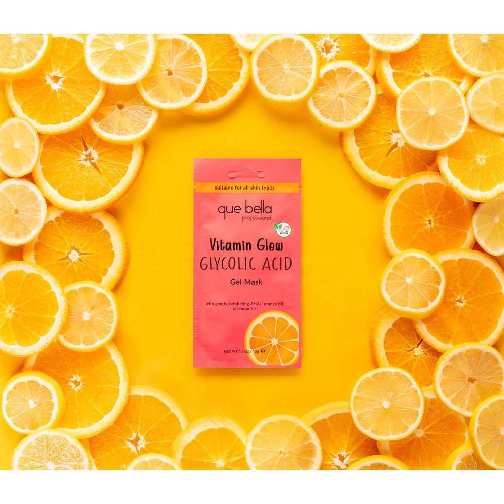 slide 2 of 5, Que Bella Professional Vitamin Glow Glycolic Acid Gel Mask - 0.5oz, 0.5 oz