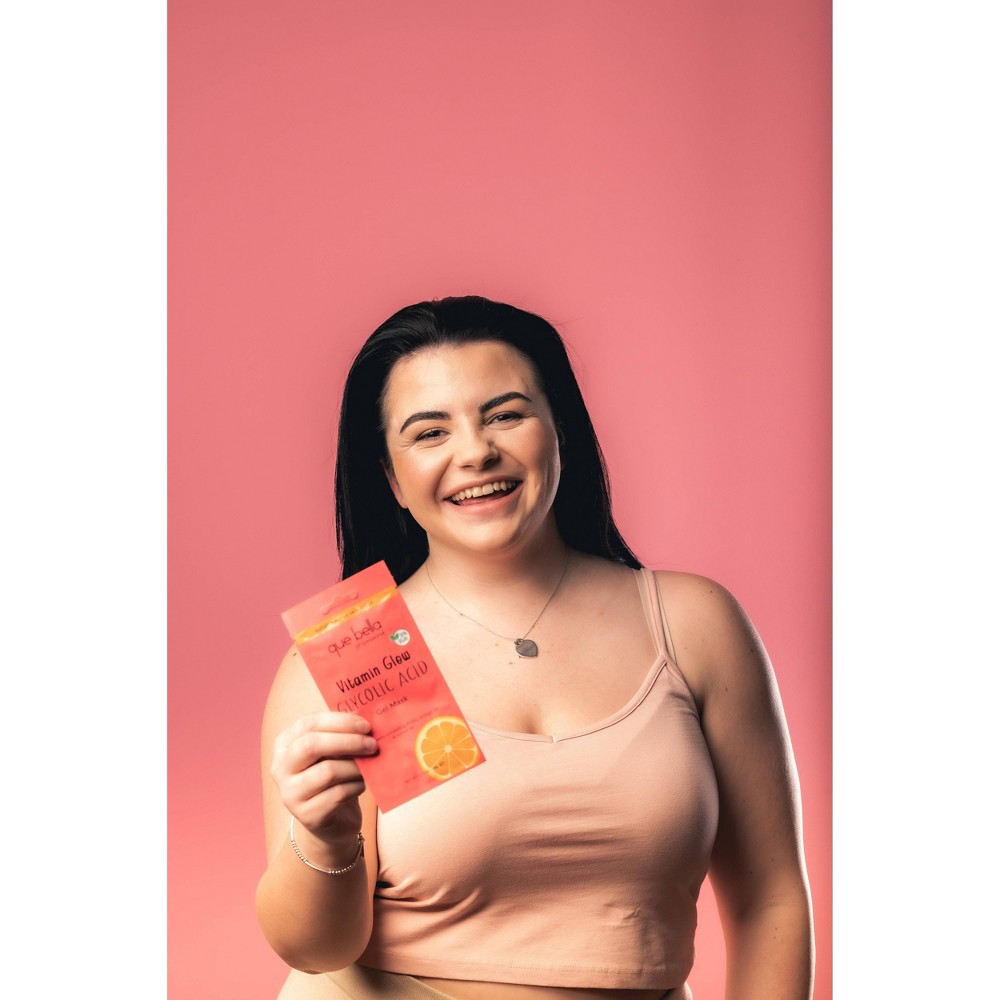 slide 5 of 5, Que Bella Professional Vitamin Glow Glycolic Acid Gel Mask - 0.5oz, 0.5 oz