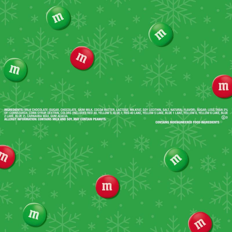 slide 2 of 11, M&M's Minis Milk Chocolate Christmas Cookie Candy Bag - 10oz, 10 oz