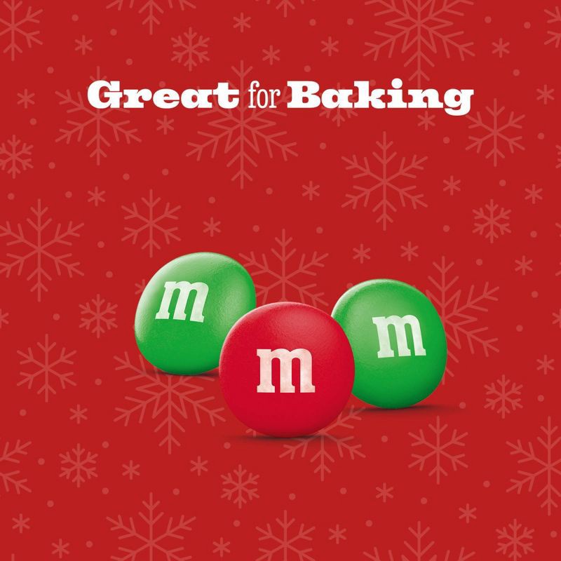 slide 4 of 11, M&M's Minis Milk Chocolate Christmas Cookie Candy Bag - 10oz, 10 oz