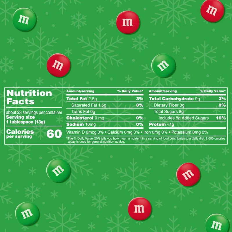 slide 8 of 11, M&M's Minis Milk Chocolate Christmas Cookie Candy Bag - 10oz, 10 oz