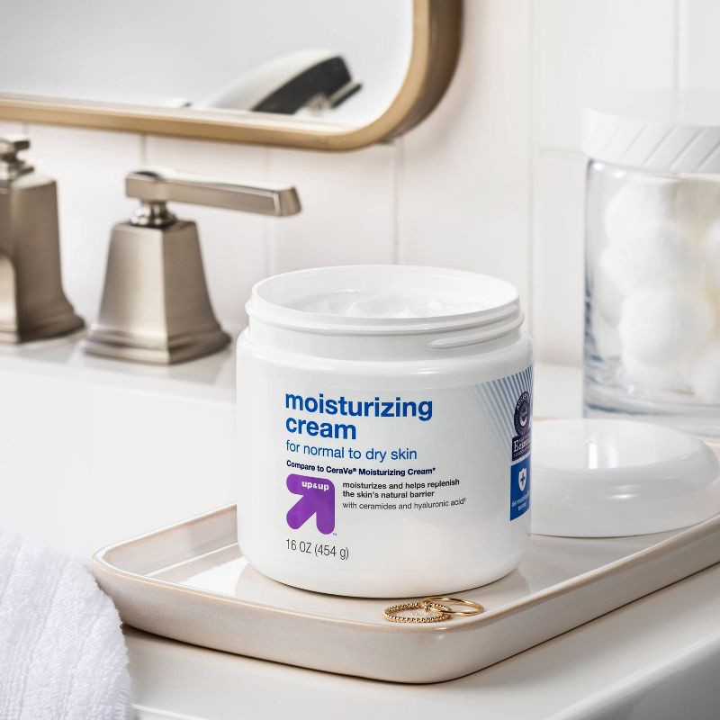 slide 2 of 4, Moisturizing Cream for Normal to Dry Skin - 16oz - up&up™, 16 oz
