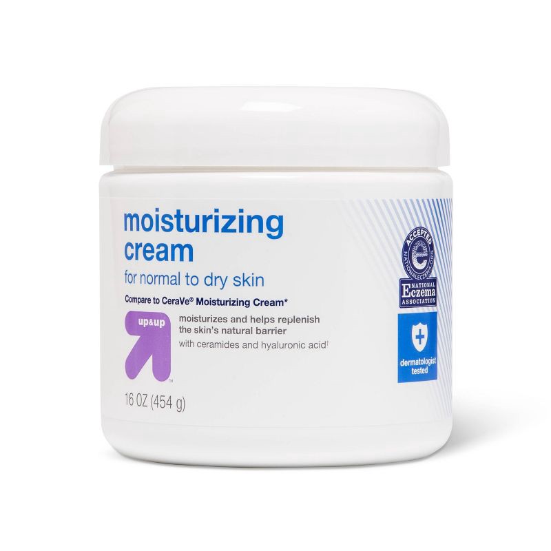slide 1 of 4, Moisturizing Cream for Normal to Dry Skin - 16oz - up&up™, 16 oz