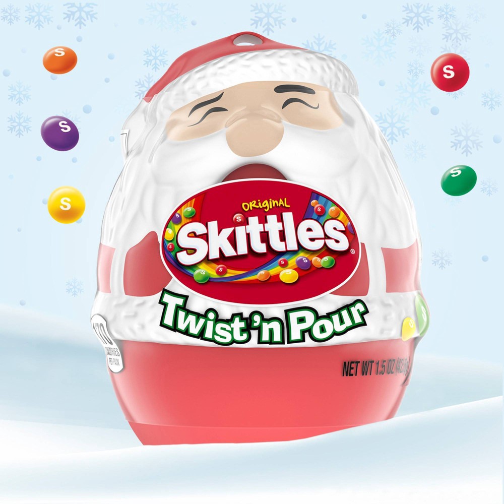 slide 4 of 7, Skittles Holiday Original Twist & Pour - 1.5oz, 1.5 oz