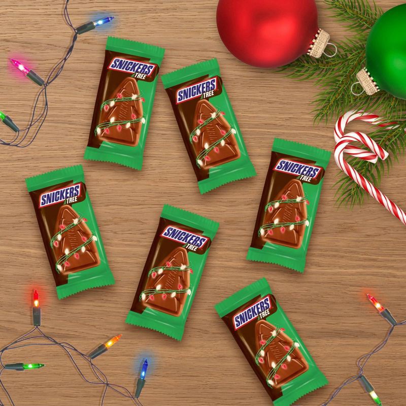 slide 4 of 8, Snickers Christmas Trees Individually Wrapped Chocolate Candy Bars - 6.6oz/6ct, 6 ct; 6.6 oz