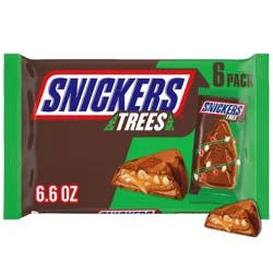 Snickers Christmas Trees Individually Wrapped Chocolate Candy Bars - 6.6oz/6ct
