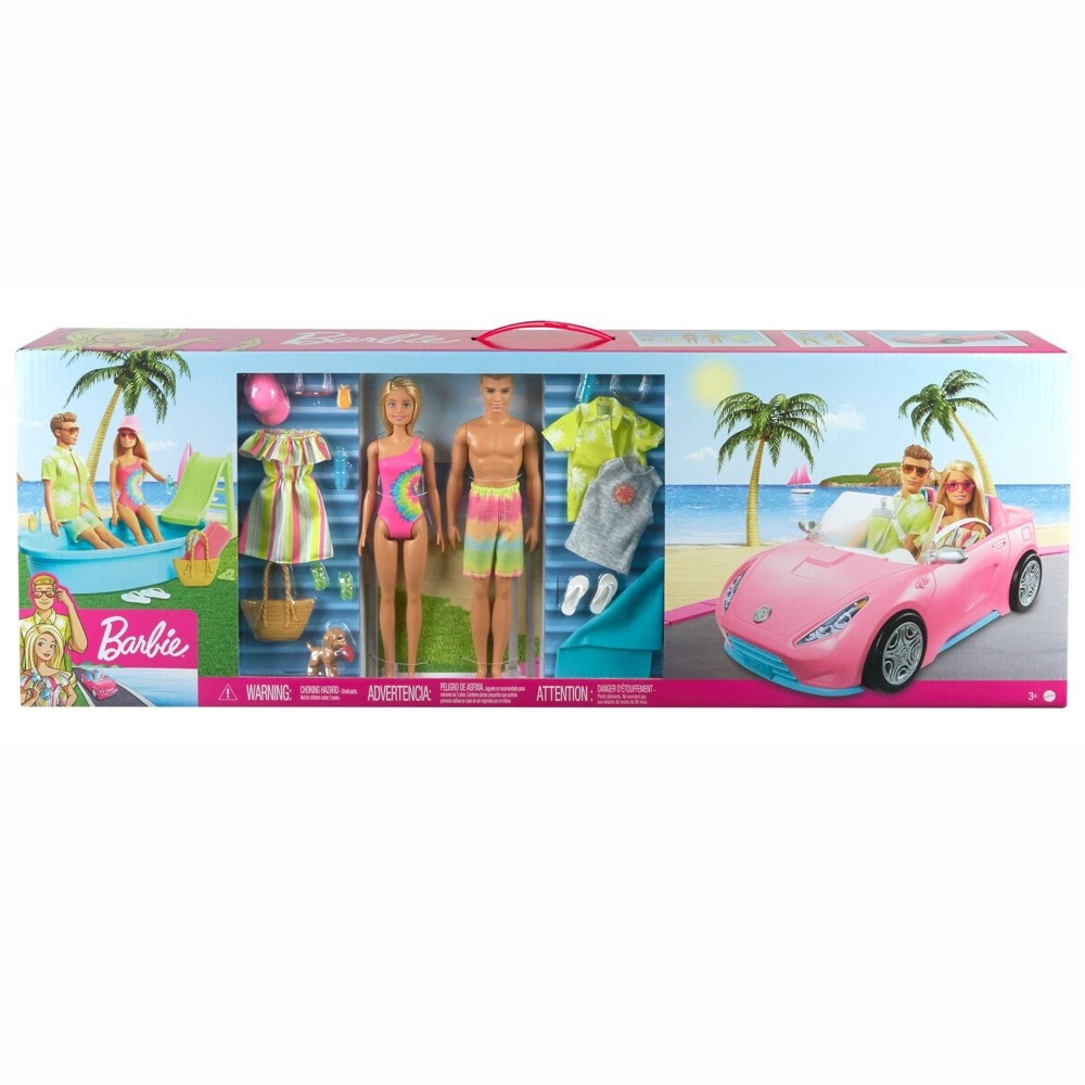 slide 6 of 6, Barbie Pool & Convertible Bundle Playset, 1 ct