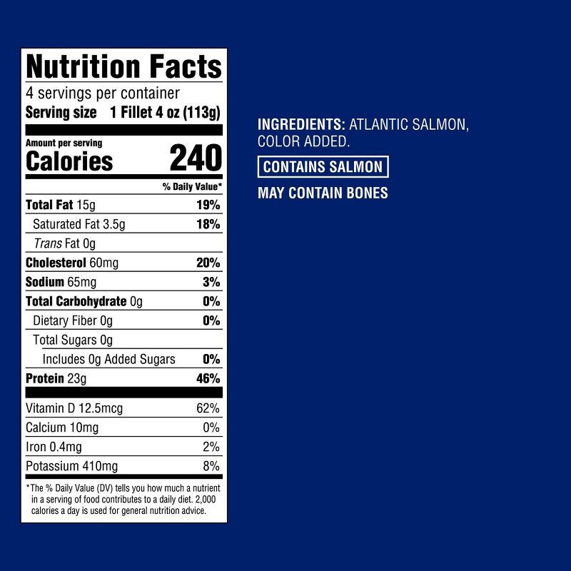 slide 4 of 4, Atlantic Salmon - Frozen - 16oz - Good & Gather™, 16 oz