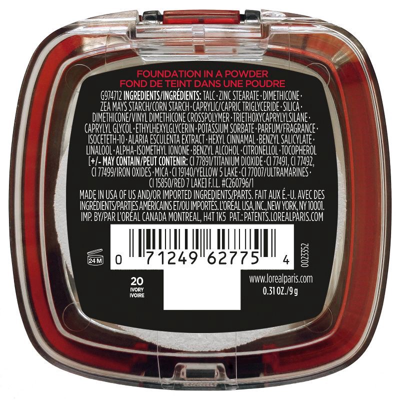 slide 7 of 7, L'Oreal Paris Infallible Up to 24H Fresh Wear Foundation in a Powder - Ivory - 0.31oz, 0.31 oz