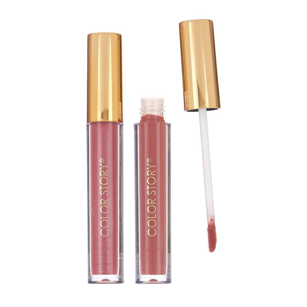 slide 5 of 5, Color Story Lip Luminizer Duo - Deep Nude - 0.27 fl oz, 1 ct