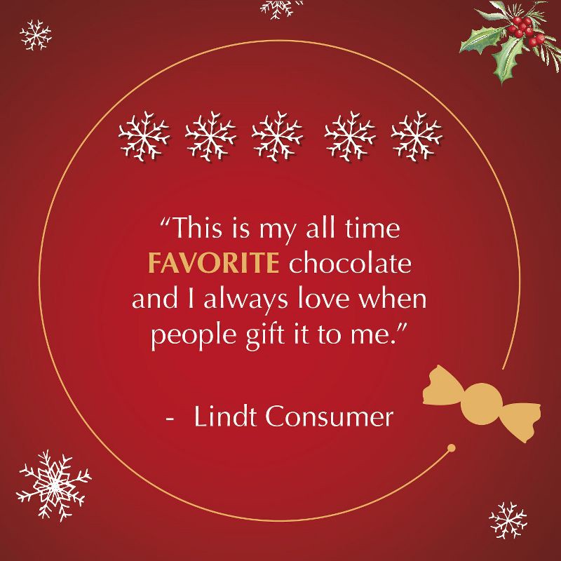 slide 6 of 8, Lindt LINDOR Christmas Milk Chocolate Truffle Candy Maxi Ball - 8.8oz, 8.8 oz