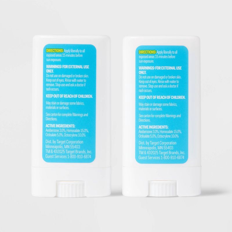 slide 5 of 8, Kid's Sport Sunscreen Stick - SPF 55 - 0.47oz/2pk - up&up™, 55 x 0.47 oz, 2 ct