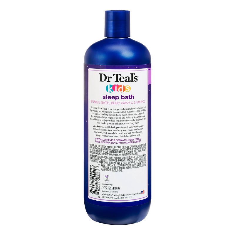 slide 2 of 7, Dr Teal's Kids 3-in-1 Sleep Bath with Melatonin & Essential Oils - Lavender - 20 fl oz, 20 fl oz