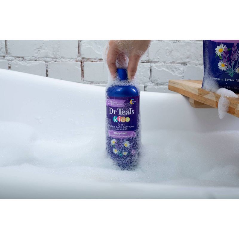 slide 3 of 7, Dr Teal's Kids 3-in-1 Sleep Bath with Melatonin & Essential Oils - Lavender - 20 fl oz, 20 fl oz