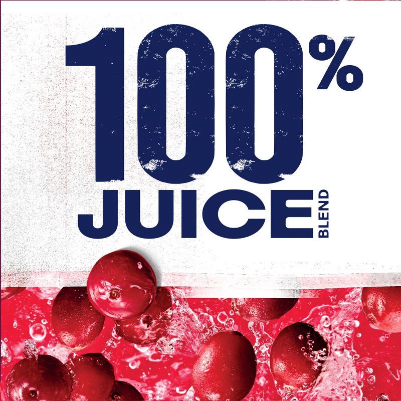 slide 5 of 10, Ocean Spray 100% Juice Cranberry Blend – 64 fl oz Bottle, 64 fl oz